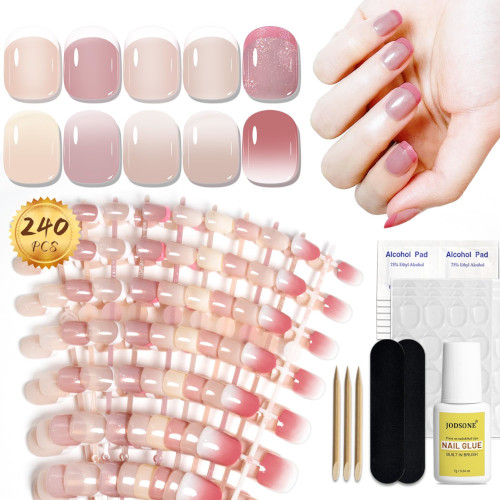JODSONE 240 PCS Gradient Nail Tips